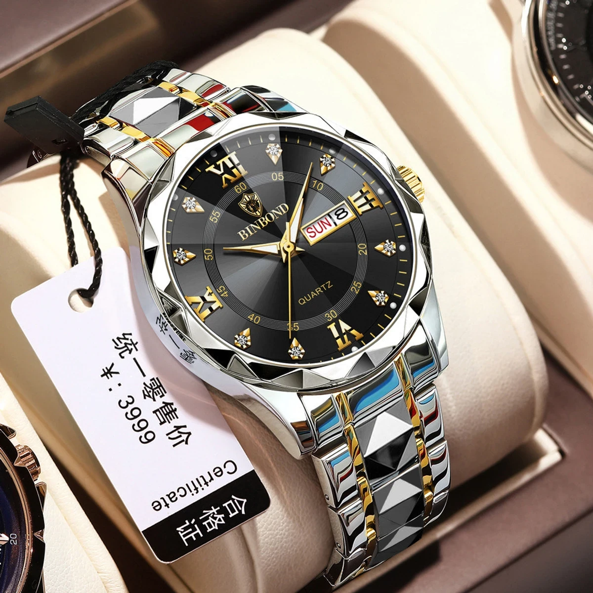 BINBOND 100% Waterproof  SILVER BLACK
