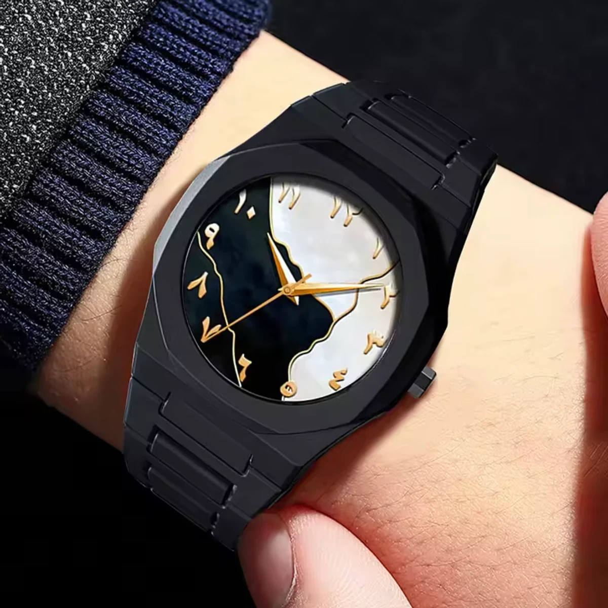 Arabic Digital Carbon Fiber body watch for men — thumbnail 2
