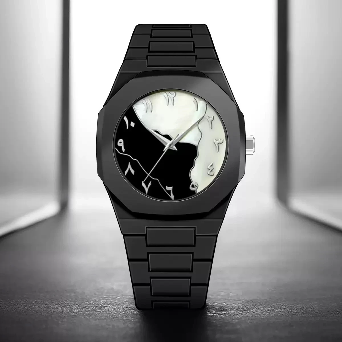 Arabic Digital Carbon Fiber body watch for men — thumbnail 3