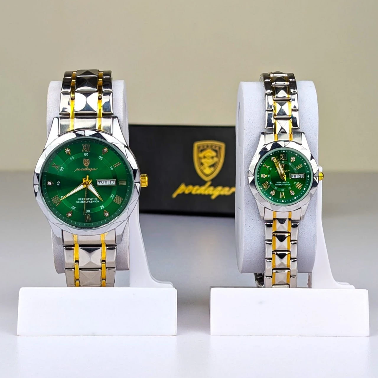 Poedagar Luxury Couple Watch — thumbnail 3