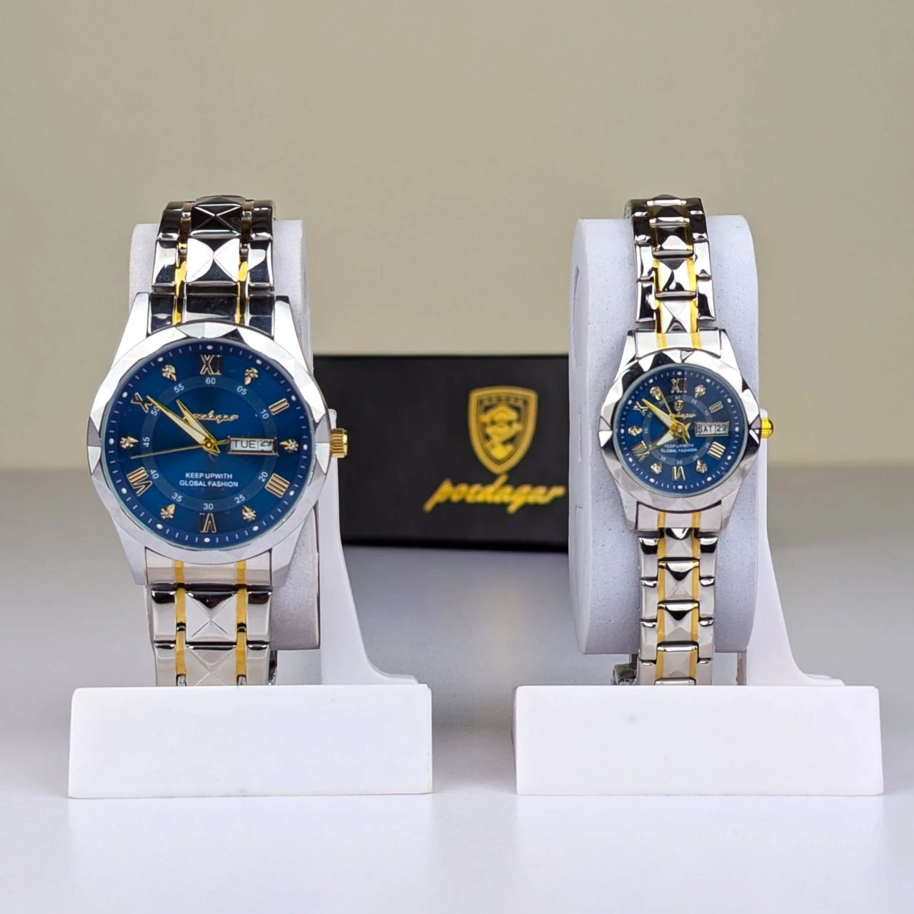 Poedagar Luxury Couple Watch — thumbnail 4